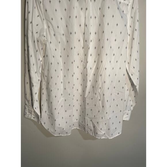 Garnet Hill Classi Floral Print Pima Cotton Button Down Long Sleeve Top Size 12 - Picture 8 of 11